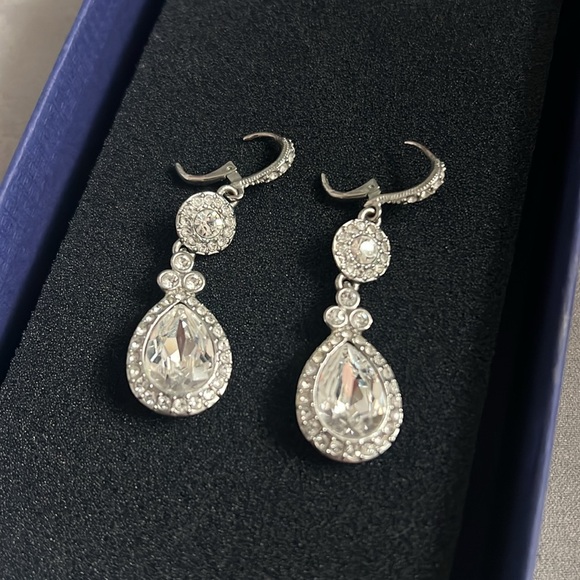 Givenchy Crystal Element Double Drop Earrings - Picture 3 of 4